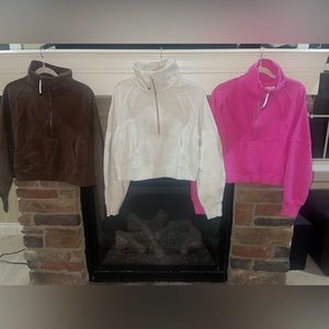 Set of 3 NWT RARE Aussie release Scuba 1/2 Zip Funnel Neck size xs/s